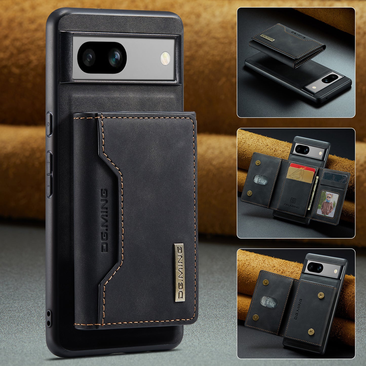 2-in-1 Detachable Leather Wallet Case for Google Pixel 7