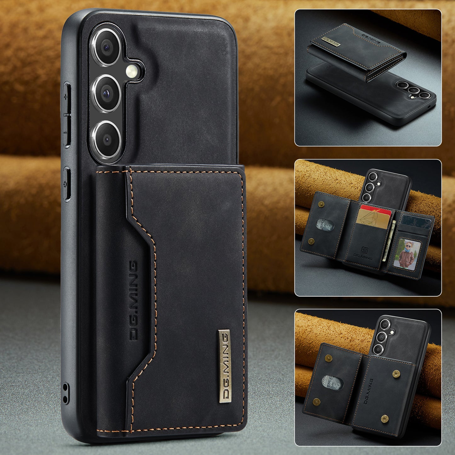 2-in-1 Detachable Leather Wallet Case for Samsung Galaxy S23 FE