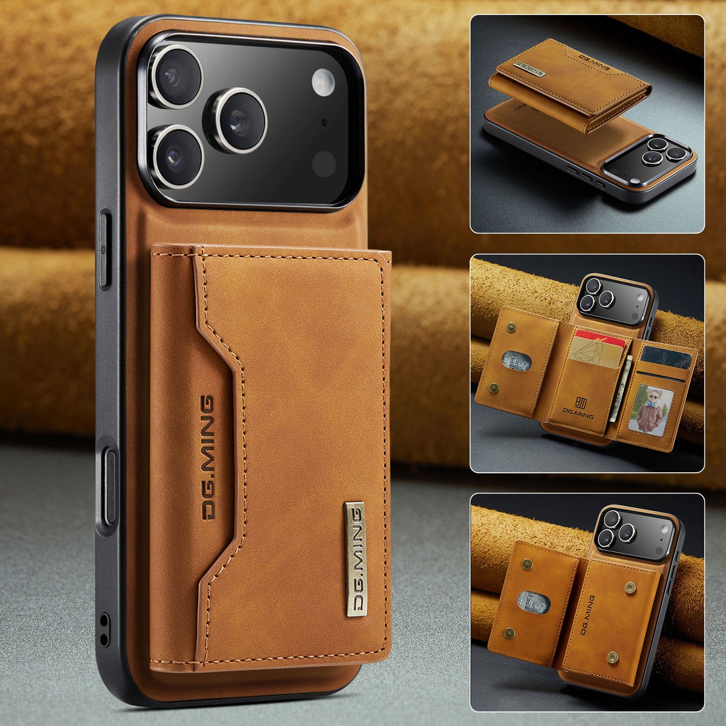 2-in-1 Detachable Leather Wallet Case for iPhone 17 Pro Max