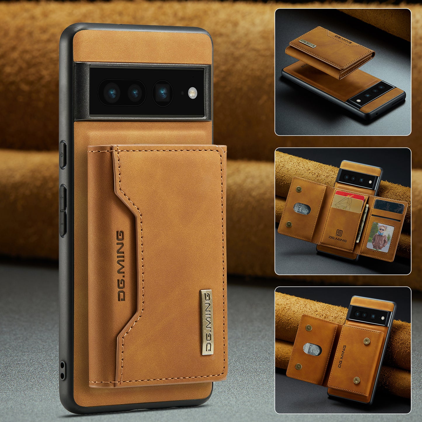 2-in-1 Detachable Leather Wallet Case for Google Pixel 7 Pro