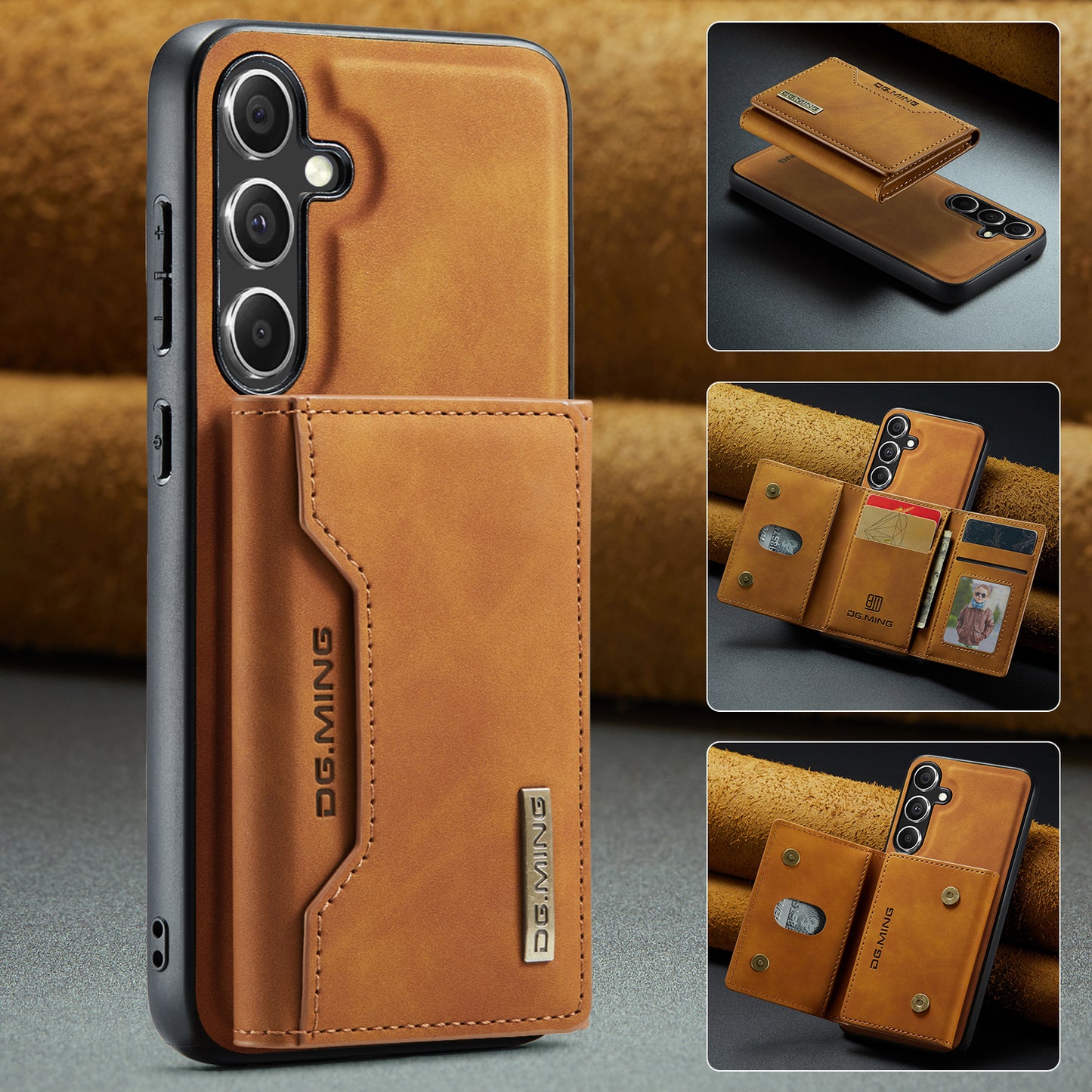 2-in-1 Detachable Leather Wallet Case for Samsung Galaxy S23 FE