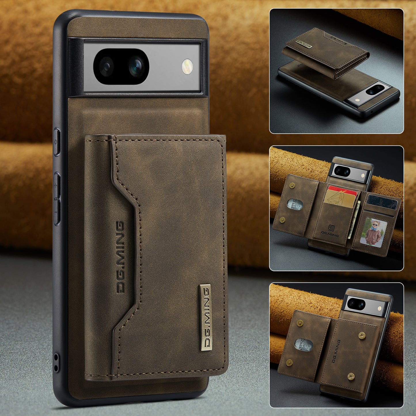 2-in-1 Detachable Leather Wallet Case for Google Pixel 7