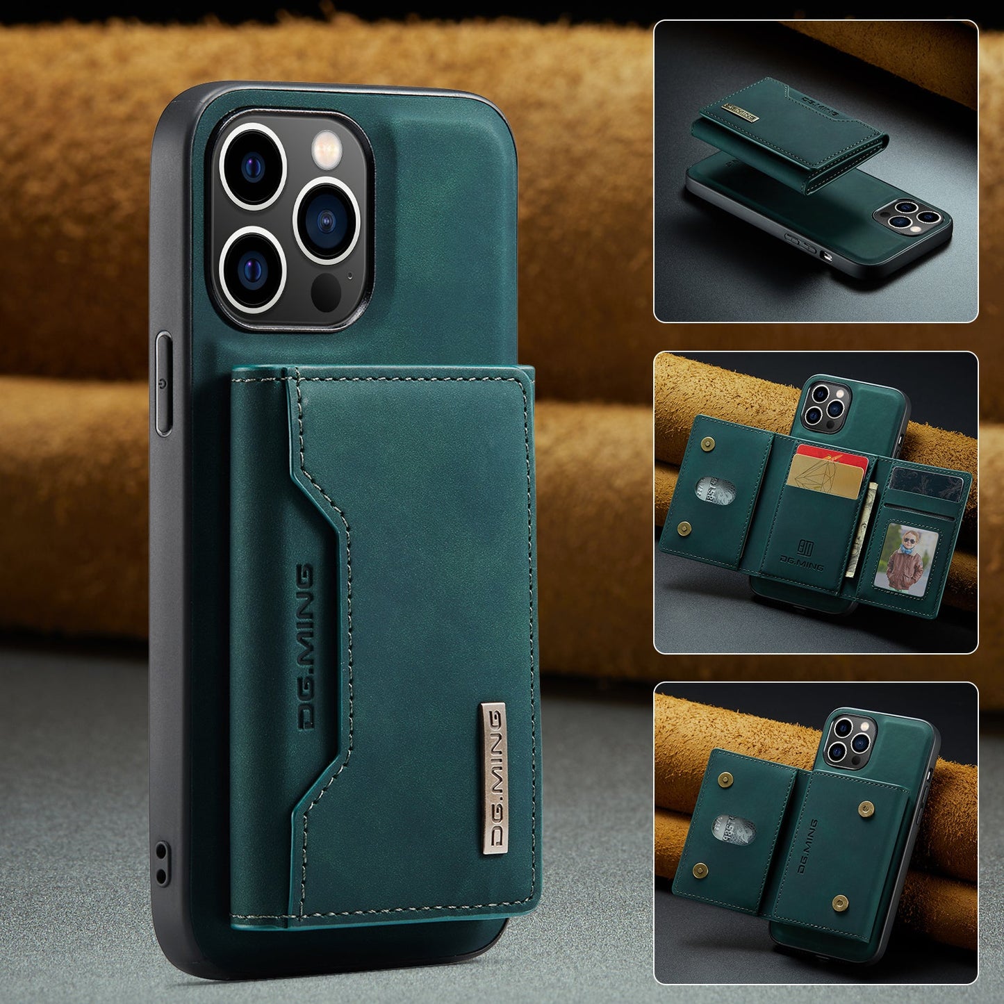 2-in-1 Detachable Leather Wallet Case for iPhone 12 Pro