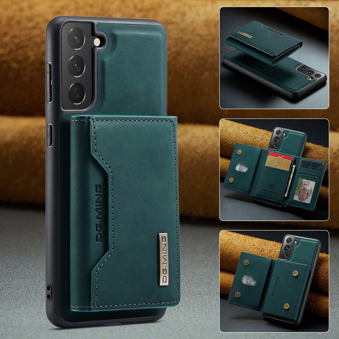 2-in-1 Detachable Leather Wallet Case for Samsung Galaxy S21 FE