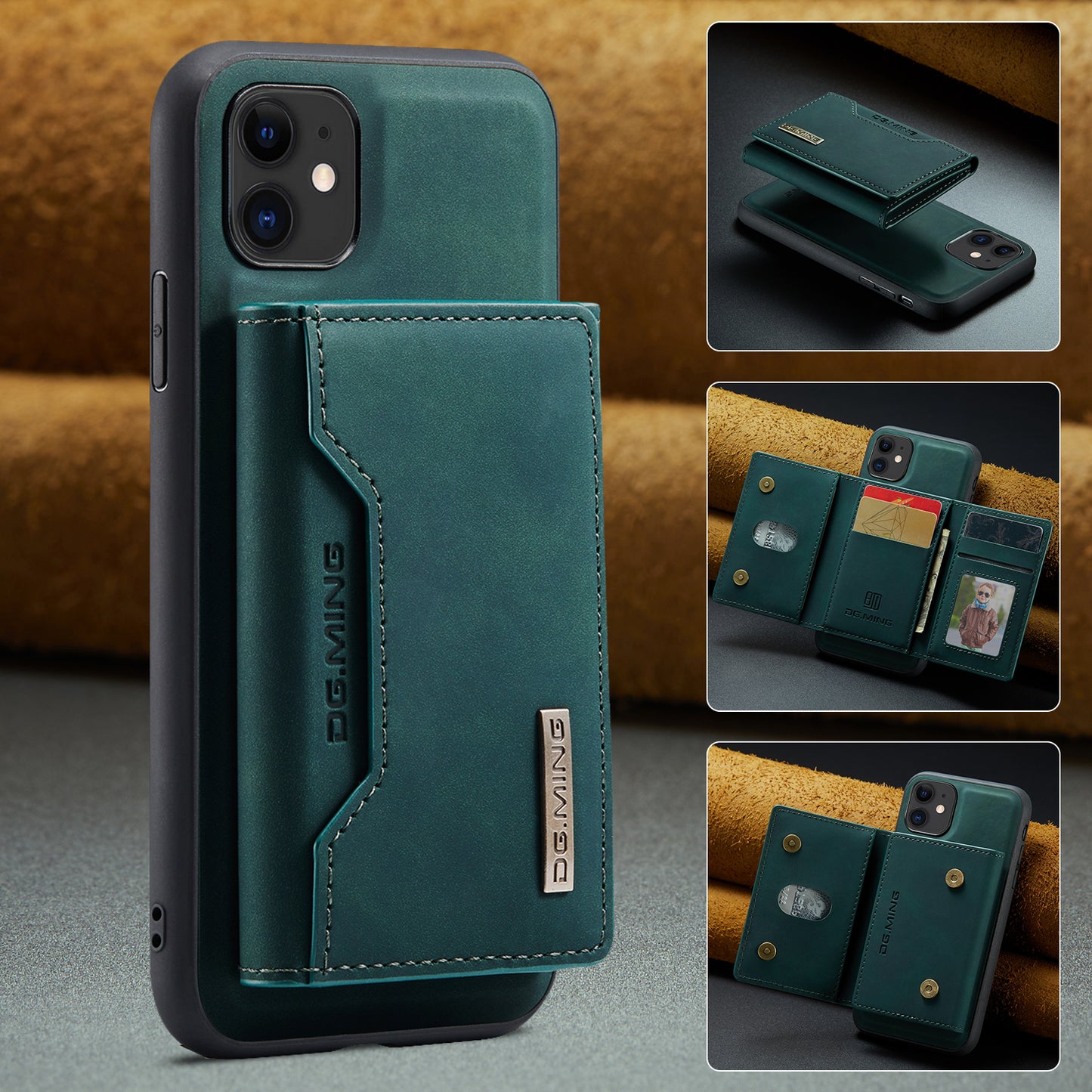 2-in-1 Detachable Leather Wallet Case for iPhone 11