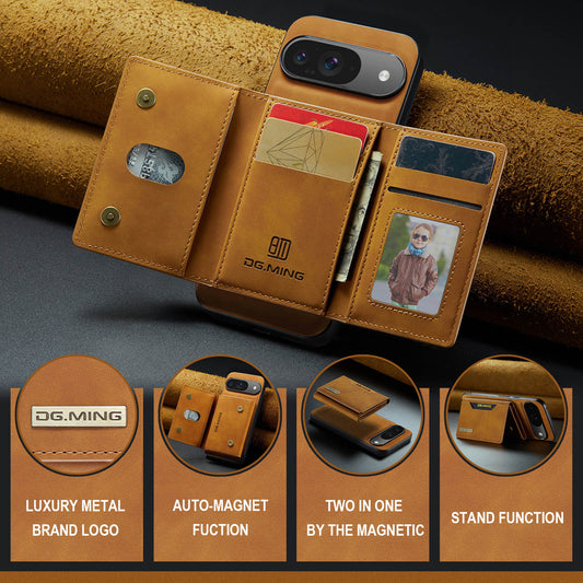 2-in-1 Detachable Leather Wallet Case for Google Pixel 9