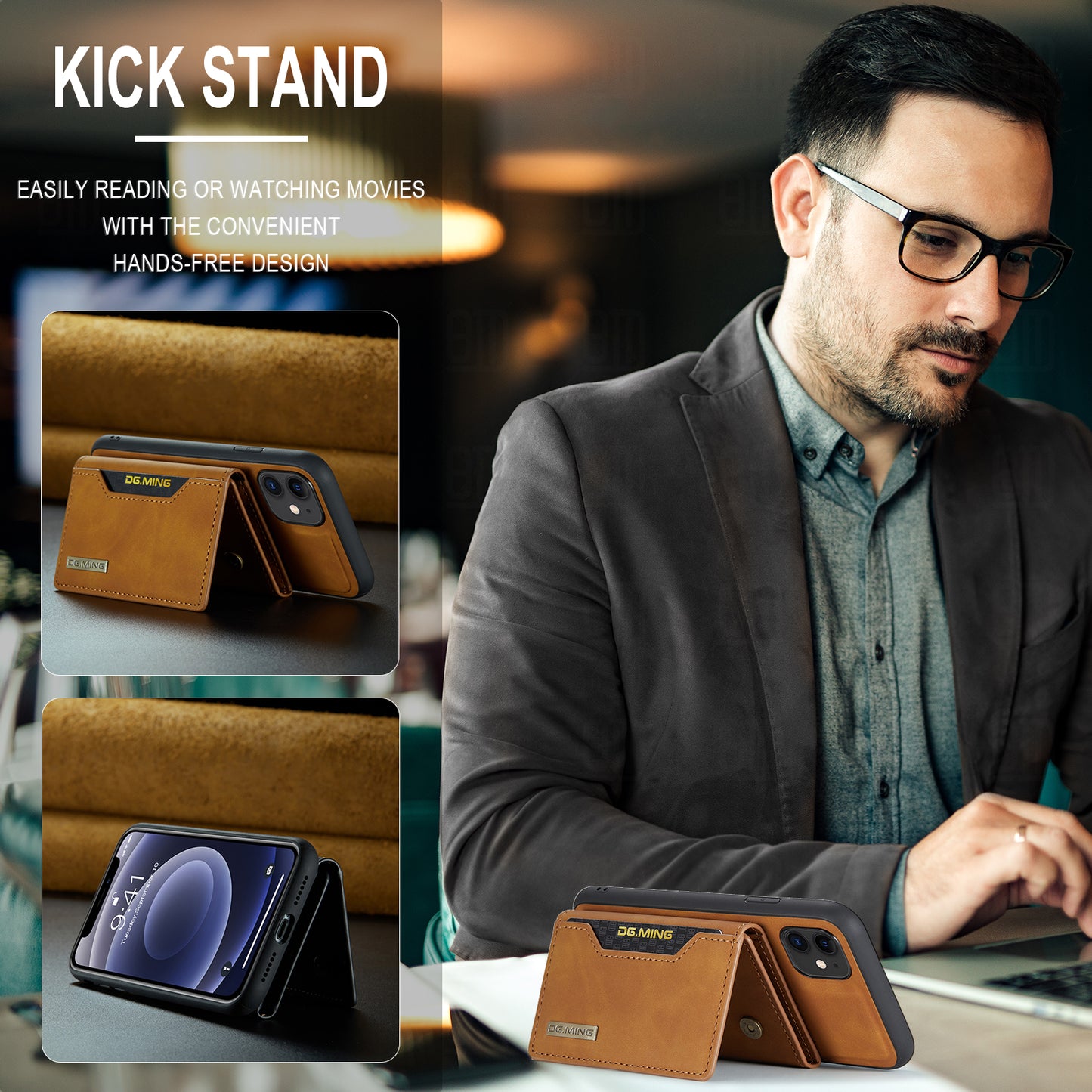 2-in-1 Detachable Leather Wallet Case for iPhone 11