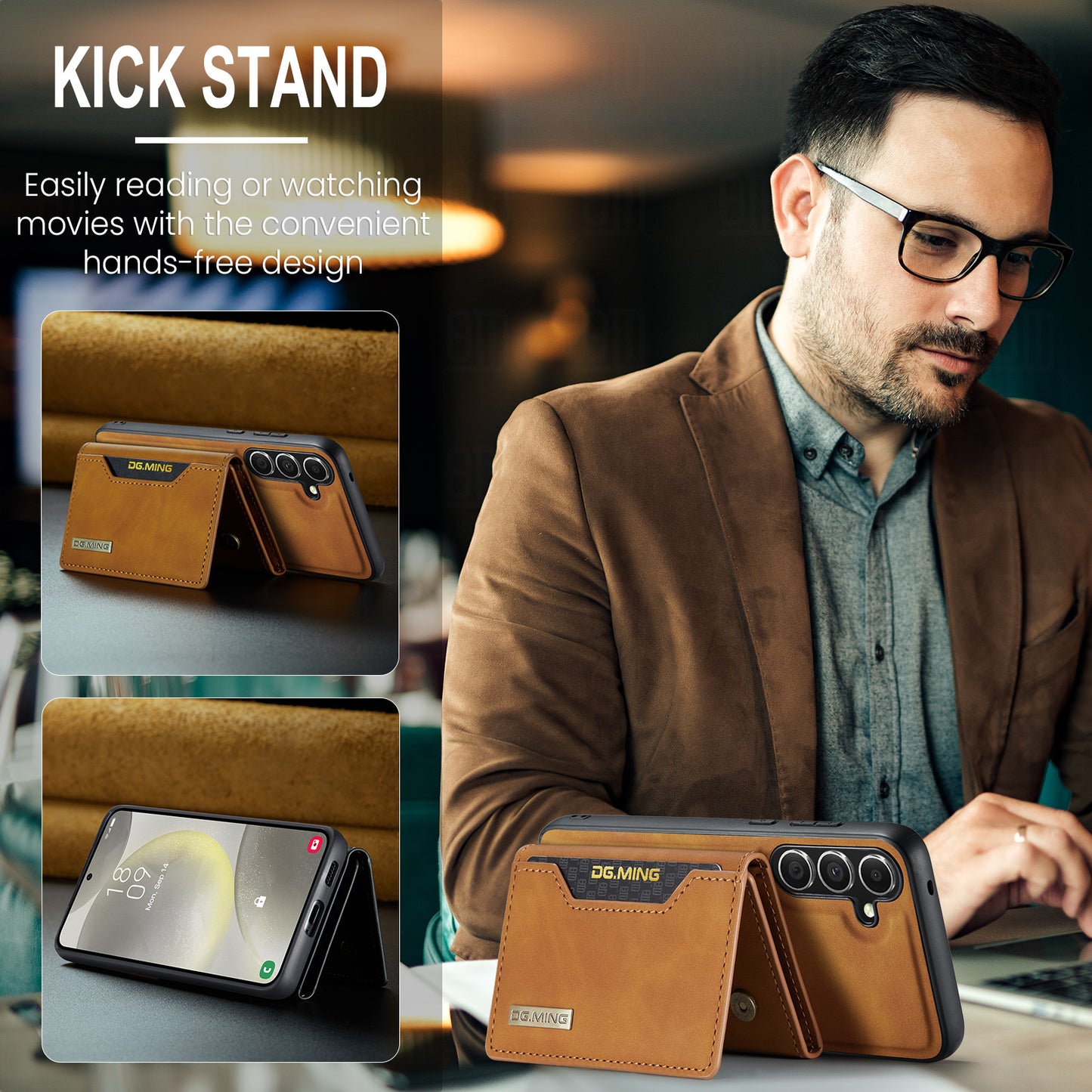 2-in-1 Detachable Leather Wallet Case for Samsung Galaxy S23 FE