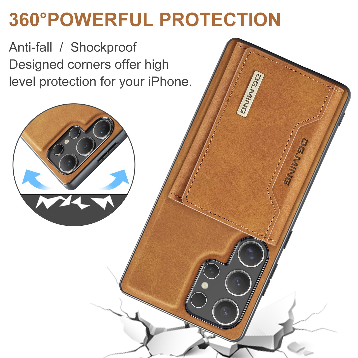 2-in-1 Detachable Leather Wallet Case for Samsung Galaxy S22 Ultra