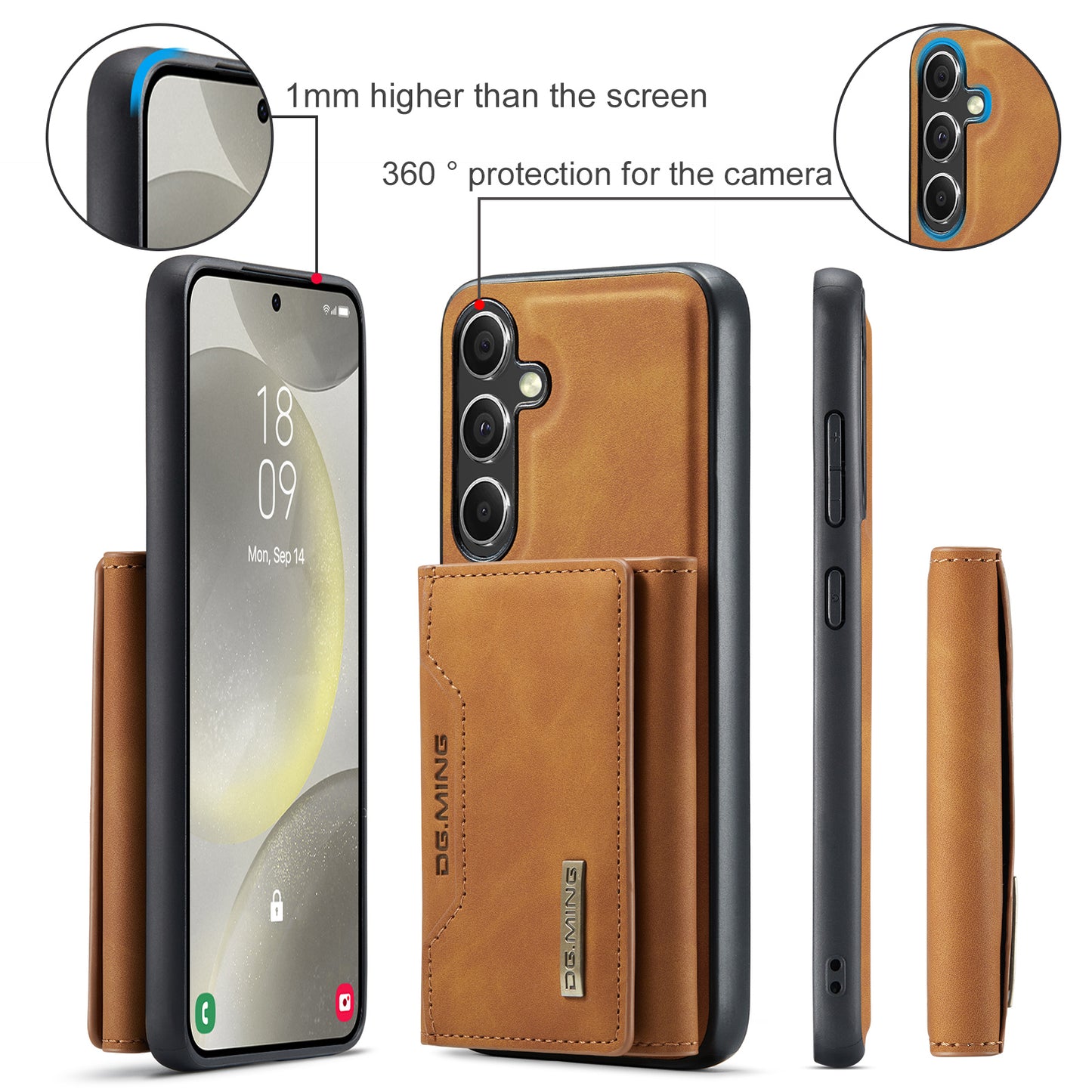 2-in-1 Detachable Leather Wallet Case for Samsung Galaxy S23 FE