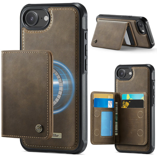Magsafe Compatible Leather Detachable Wallet Case for iPhone 16e